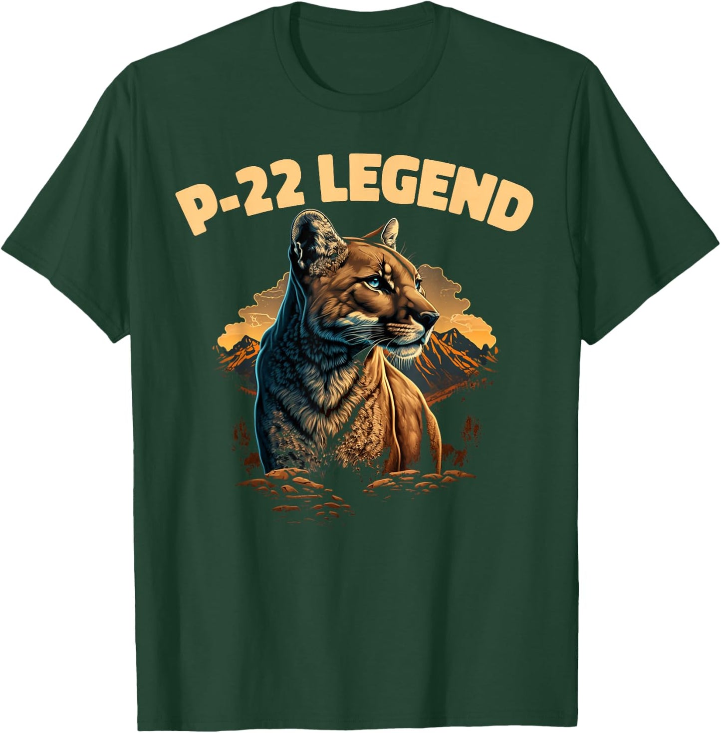 P-22 Mountain Lion Silver Lake P22 T-Shirt - T-Shirt | Forest