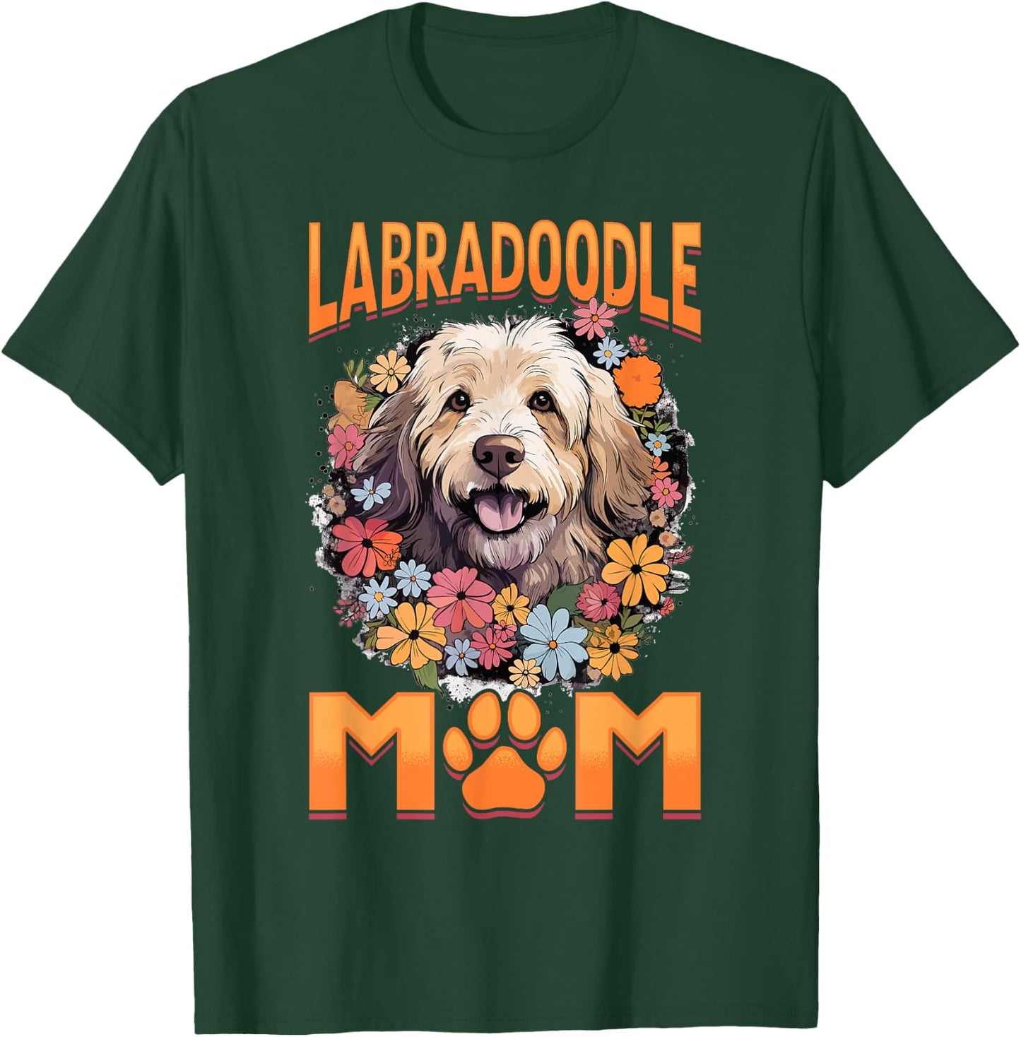Labradoodle Dog Breed Pet Labradoodle Mom Men Women Girls Kids T-Shirt - T-Shirt | Forest