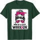 Mom Of Cleft Warrior Messy Bun Cleft Lip & Palate Awareness T-Shirt - T-Shirt | Forest