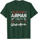My Favorite Airman Calls Me Grandma Air Force Soldier T-Shirt - T-Shirt | Forest