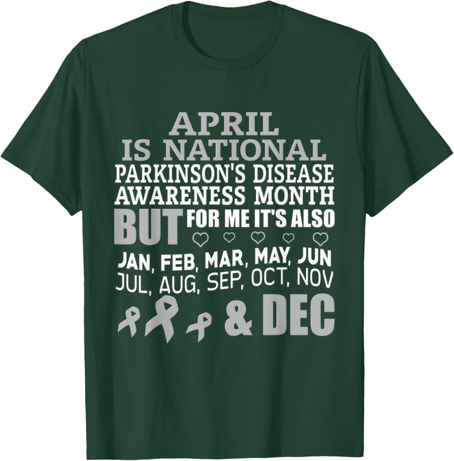 April Is National Parkinsons Disease Awareness Month T-Shirt - T-Shirt | Forest