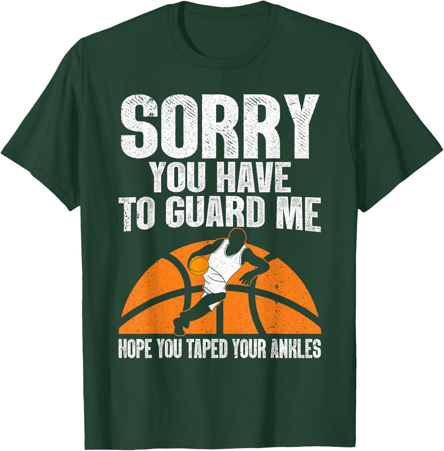 Funny Basketball Women Sports Game Basketball Player T-Shirt - T-Shirt | Forest