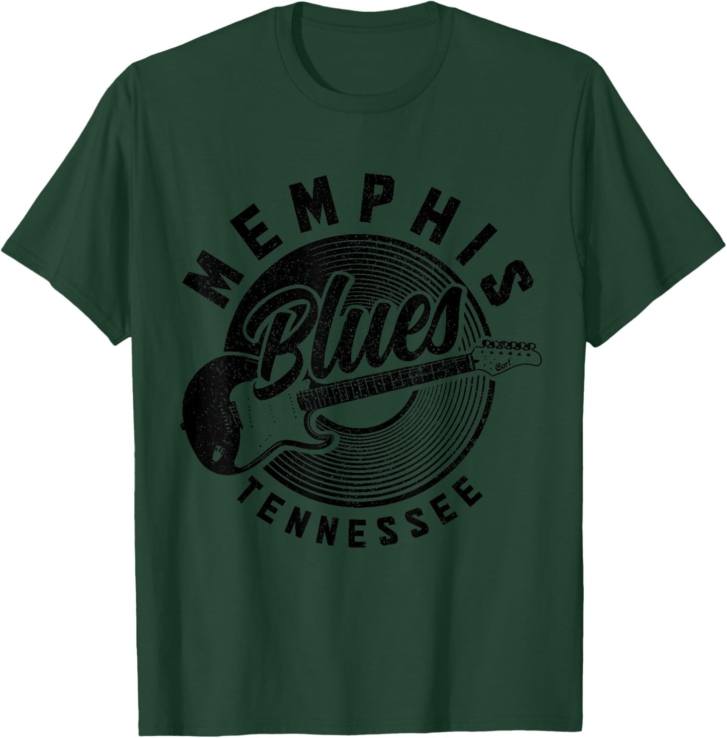 Memphis Tennessee TN Pride Guitar Blues Music Vintage T-Shirt - T-Shirt | Forest