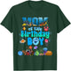 Mom Of The Birthday Boy Aquarium Sea Animals Matching T-Shirt - T-Shirt | Forest