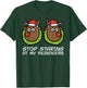 Christmas Stop Staring At My Reindeers Funny Xmas Women T-Shirt - T-Shirt | Forest