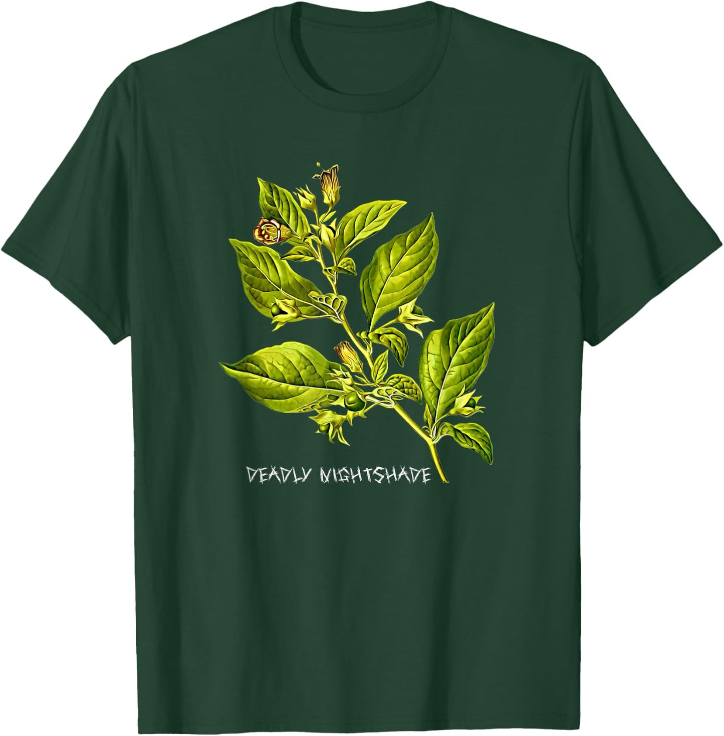 Deadly Nightshade Poisonous Flowering Plant A Gardening T-Shirt - T-Shirt | Forest