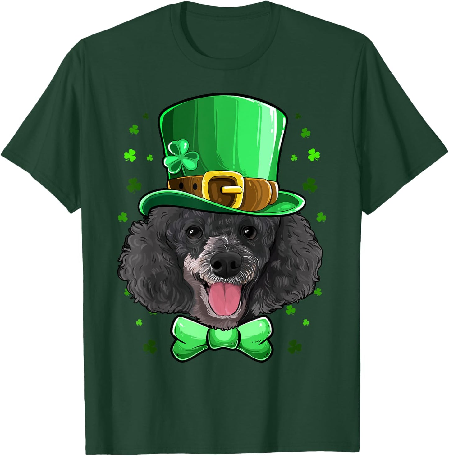 Poodle Leprechaun Costume St Patricks Day T-Shirt - T-Shirt | Forest