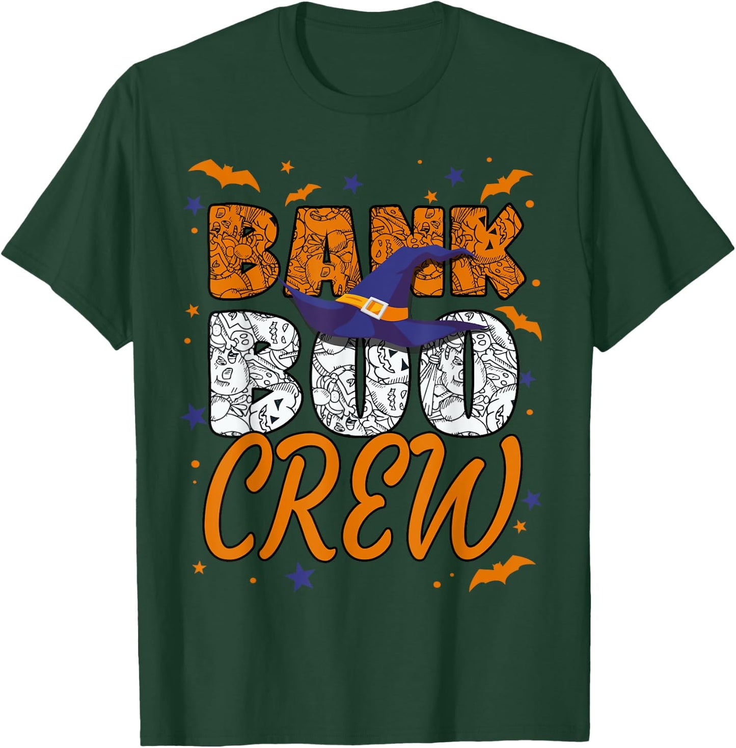 Bank Boo Crew Halloween Banker Bank Teller Matching T-Shirt - T-Shirt | Forest