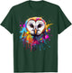 Colorful Splash Art Barn Owl Owls Lover T-Shirt - T-Shirt | Forest