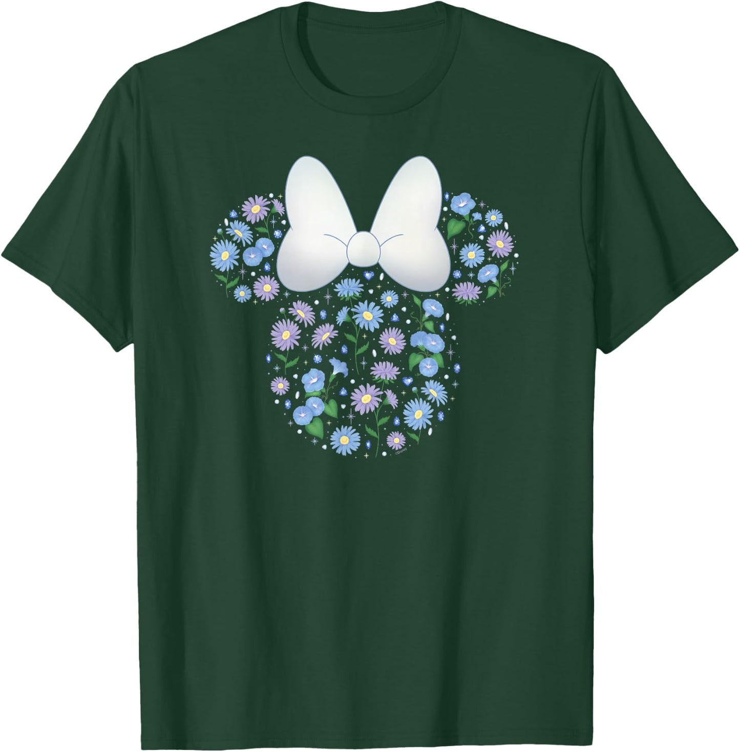 Disney Minnie Mouse September Birth Month Birthstone Flowers T-Shirt - T-Shirt | Forest