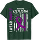 I Wear Purple For My Cousin Lupus Awareness American Flag T-Shirt - T-Shirt | Forest
