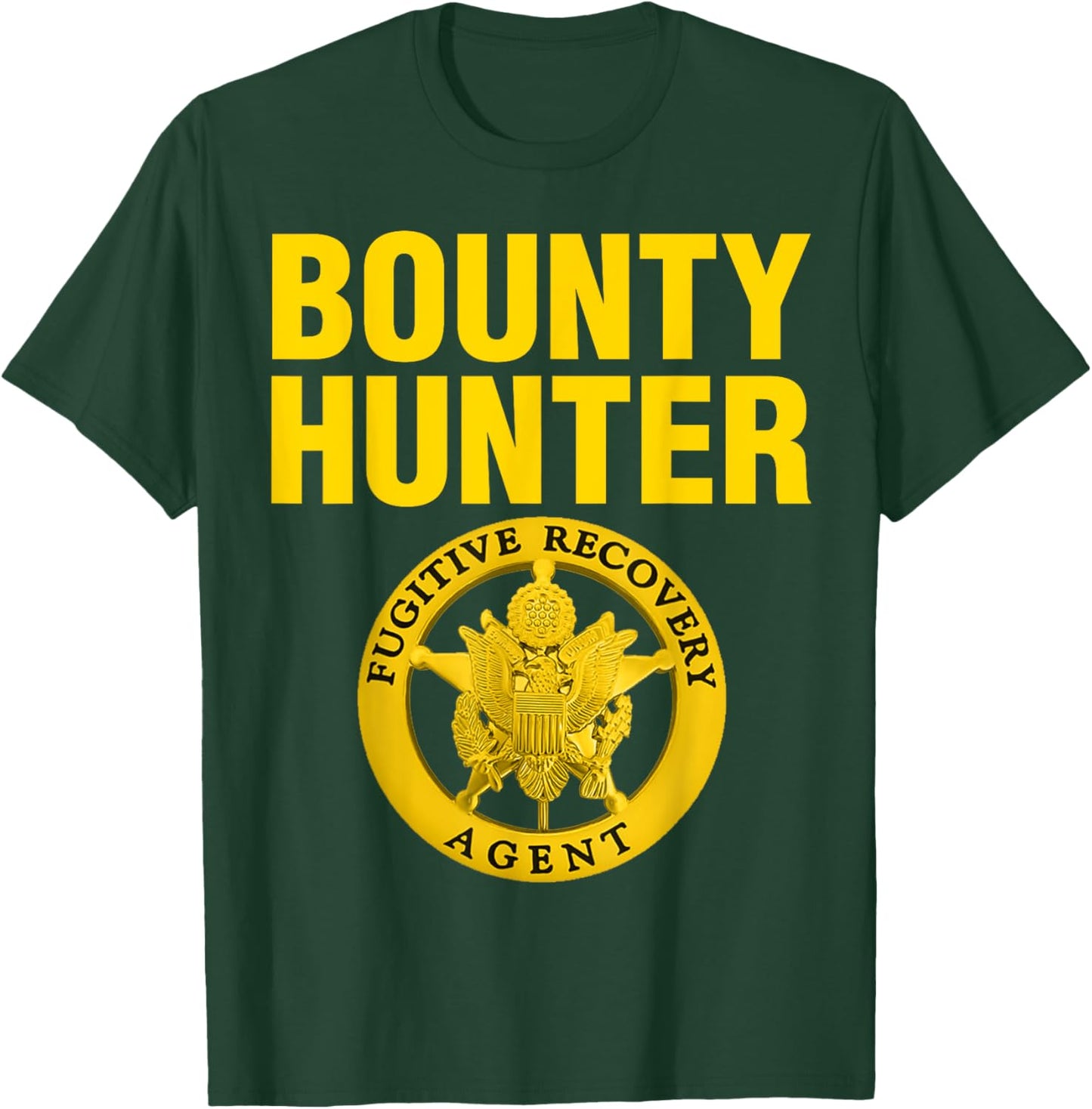 Bounty Hunter Costume Bail Bondsman T-Shirt - T-Shirt | Forest