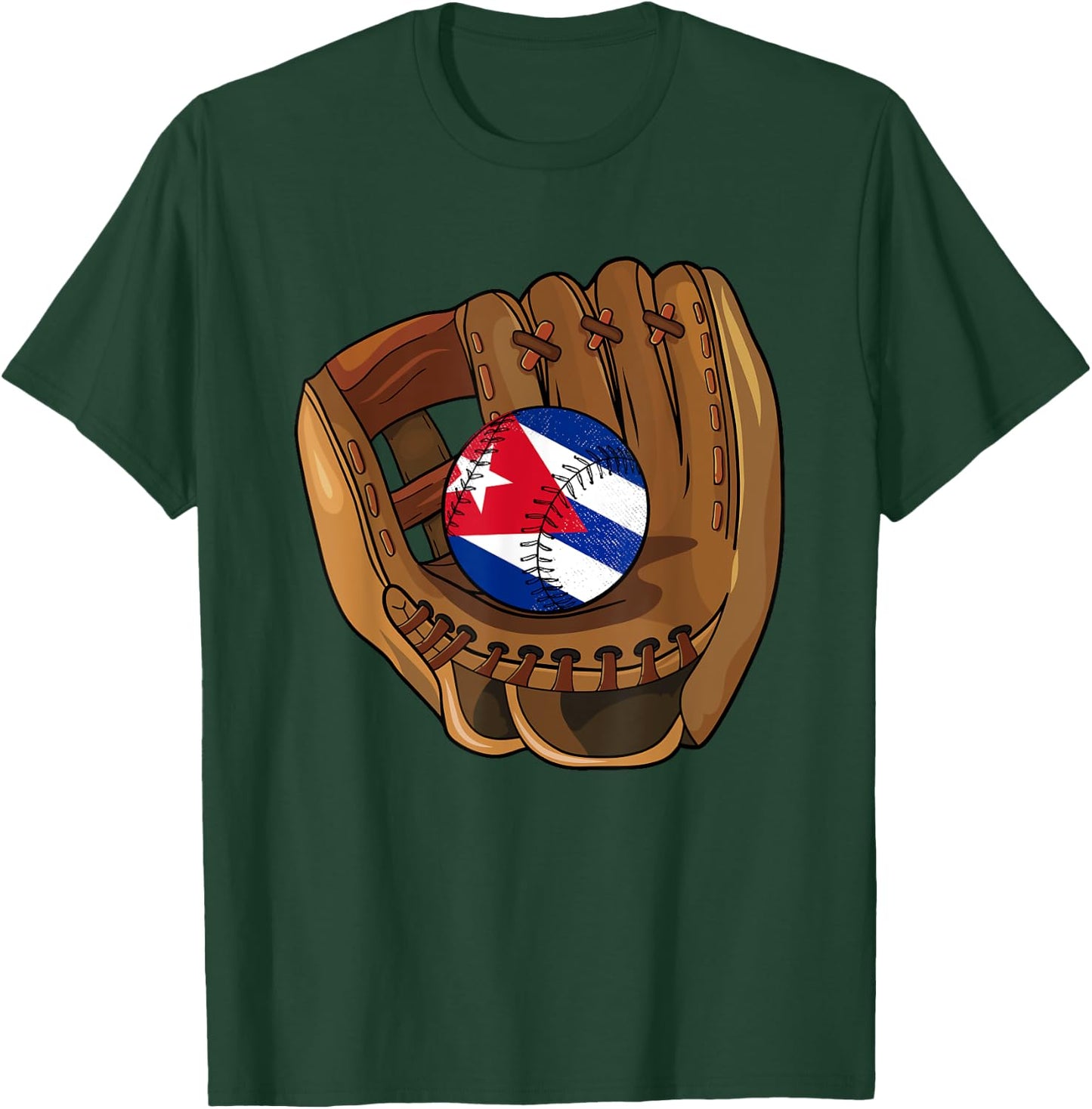 Cuban Baseball Sport Cuba Baseball T-Shirt - T-Shirt | Forest