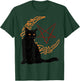 Crescent Moon Goth Pentagram Witch Bombay Cat T-Shirt - T-Shirt | Forest