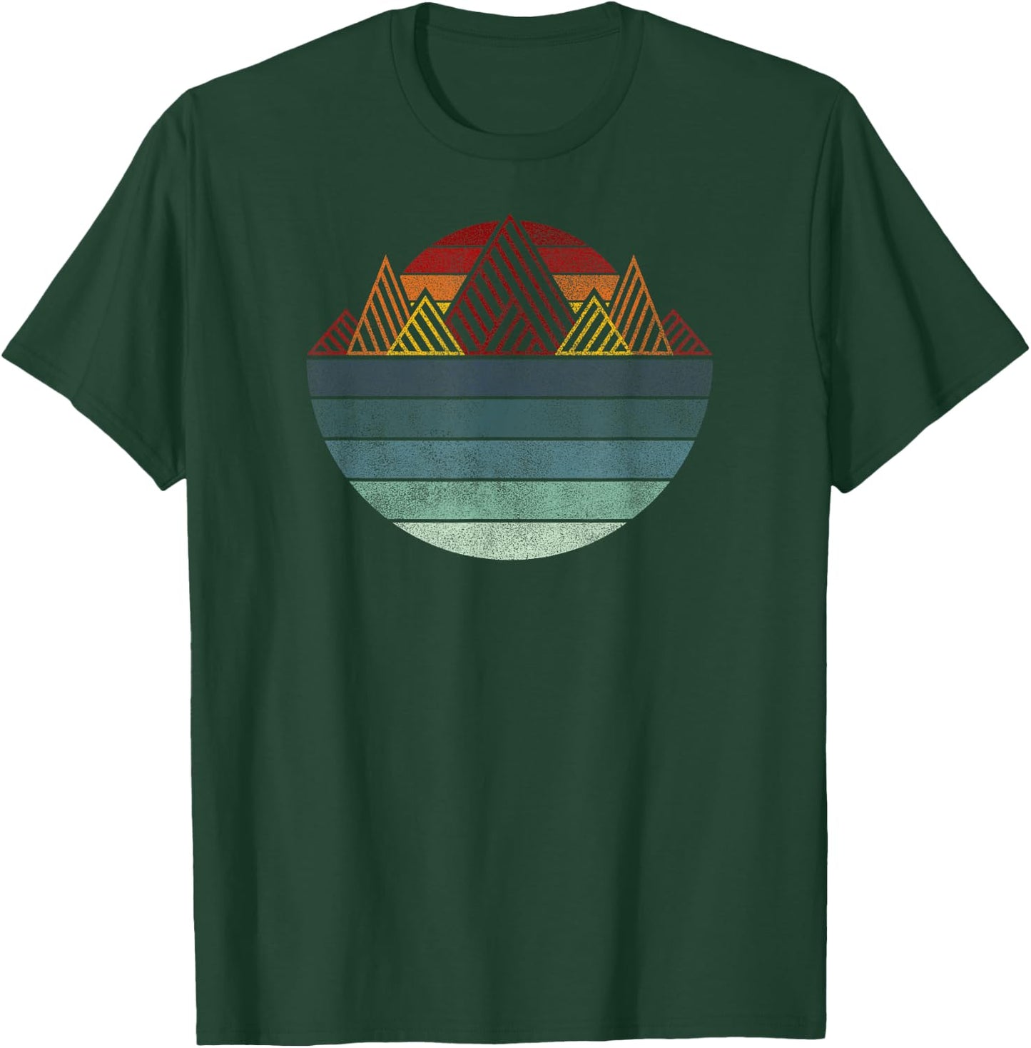 Retro Mountain Outdoors - Hiking, Camping, Rock Climbing T-Shirt - T-Shirt | Forest