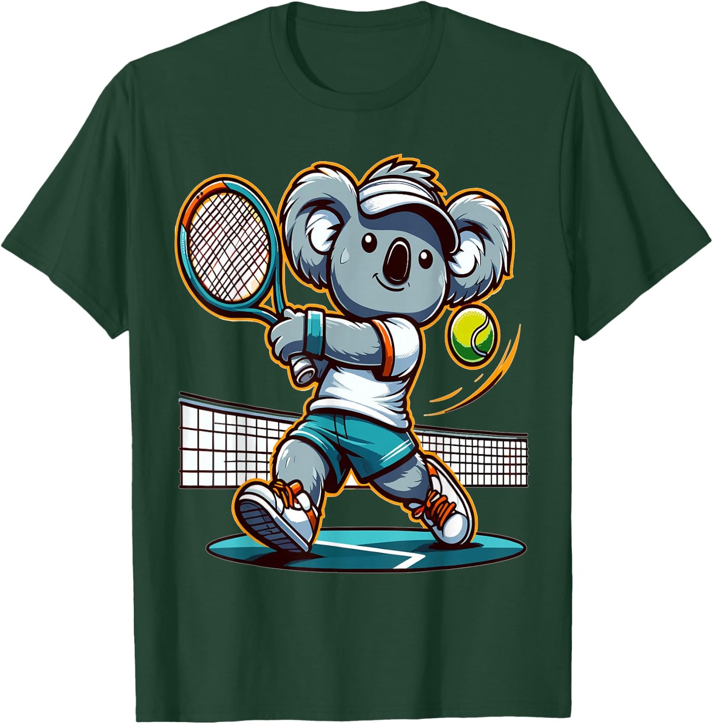 Koala Bear plays tennis for Koala Bear lovers and Koala Bear T-Shirt - T-Shirt | Forest