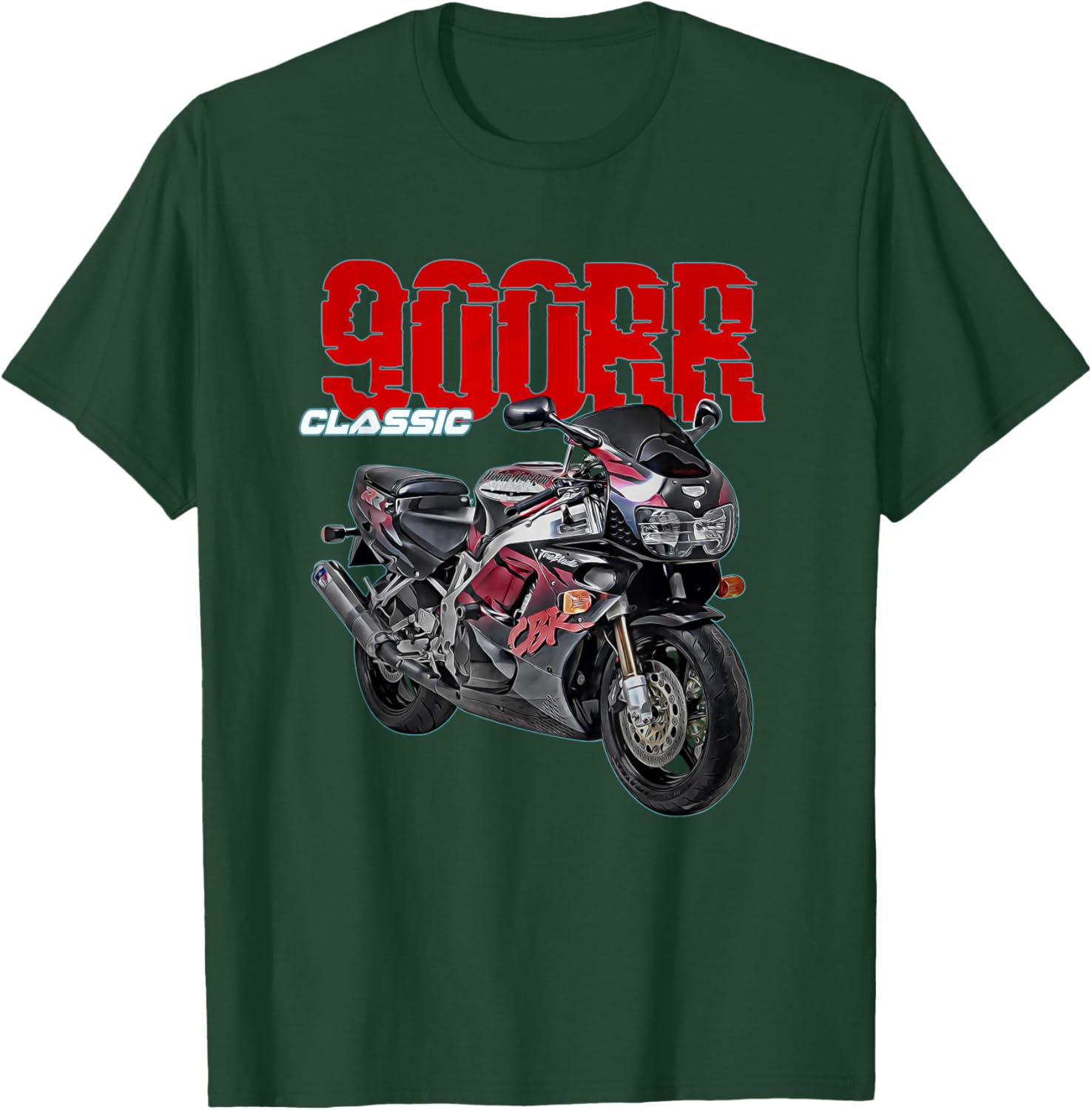 CBR,900RR,900cc,CBR900,Motorcycle,Motorbike,Biker,Sportsbike T-Shirt - T-Shirt | Forest