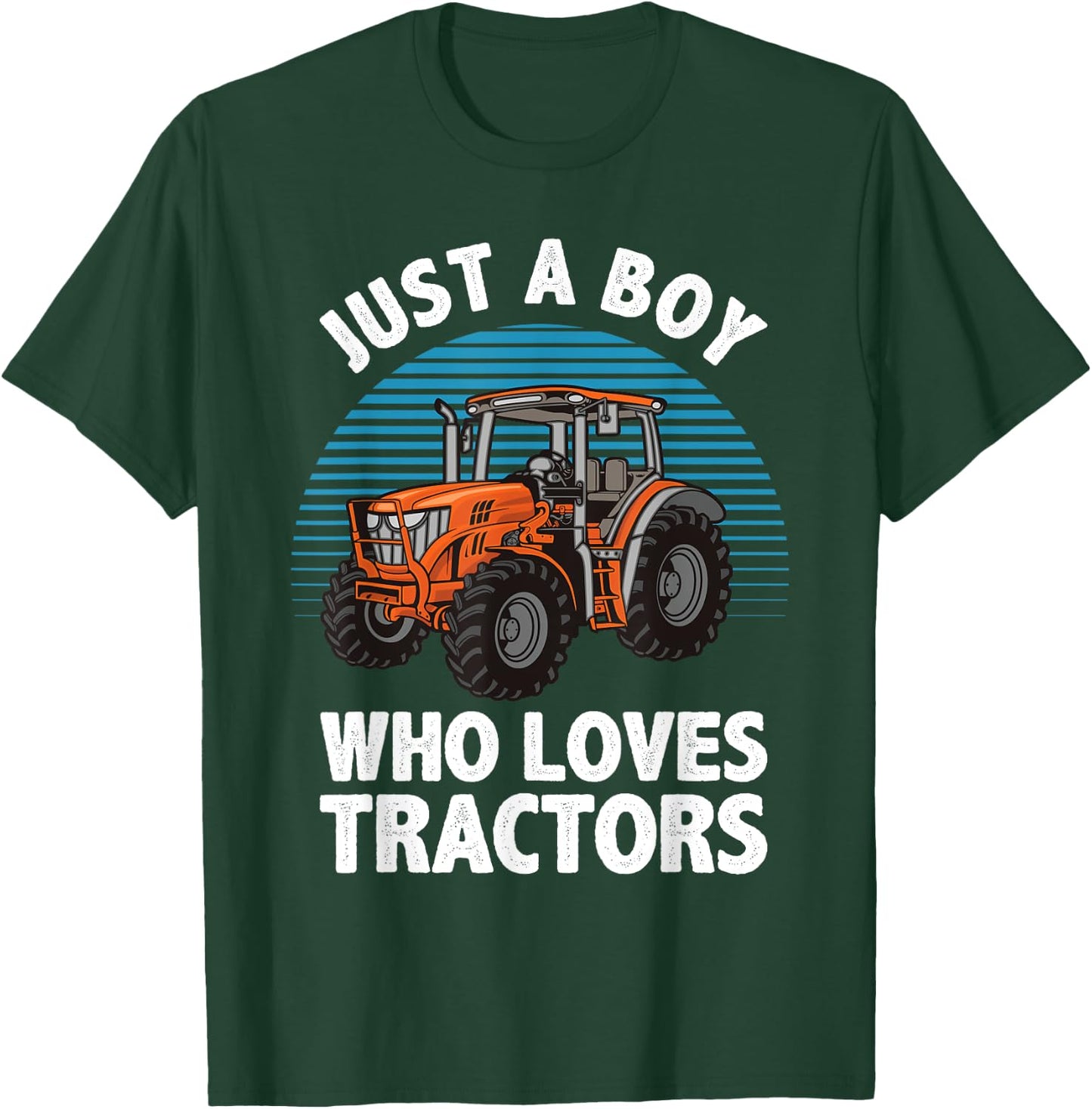 Cool Tractor For Boys Kids Toddler Farmtruck Farmer Driver T-Shirt - T-Shirt | Forest