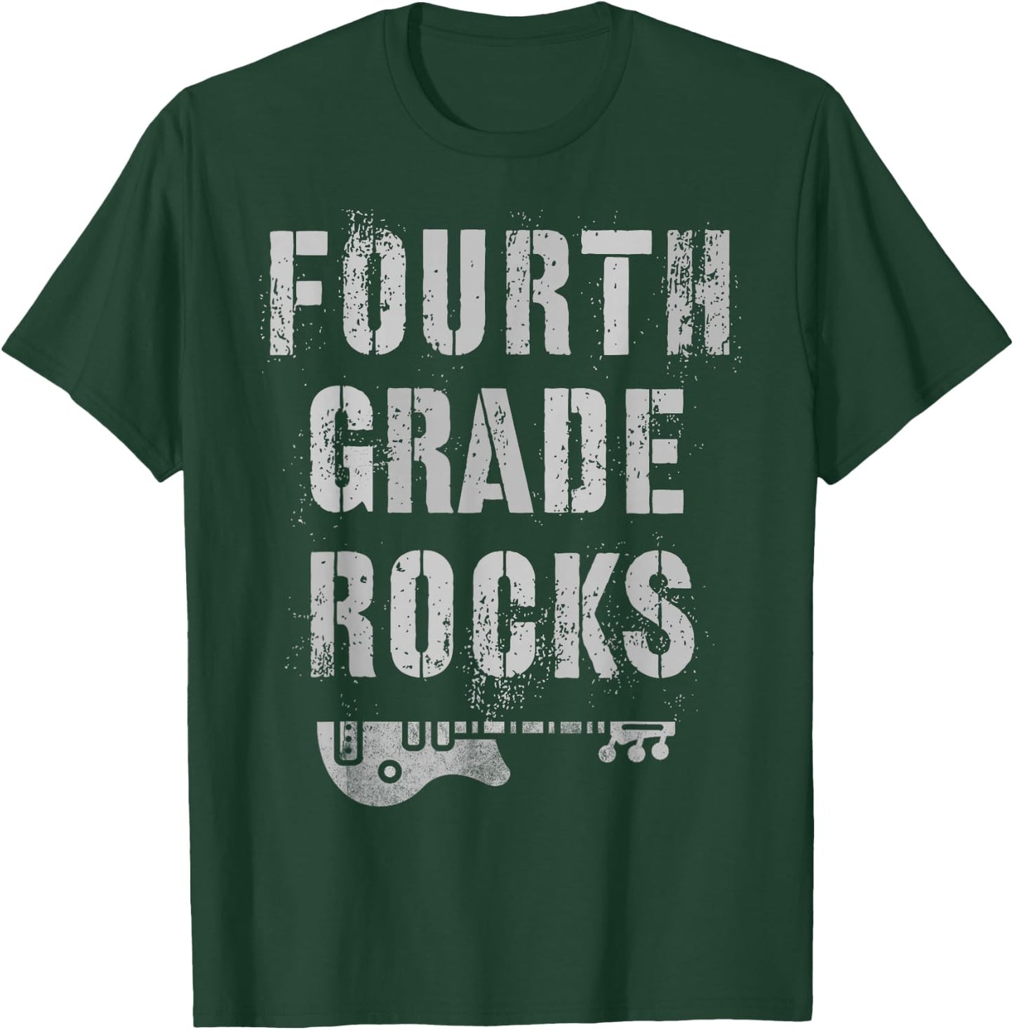 4th GRADE Rocks Teacher Rockstars I Teach Ready To Rock T-Shirt - T-Shirt | Forest