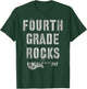 4th GRADE Rocks Teacher Rockstars I Teach Ready To Rock T-Shirt - T-Shirt | Forest