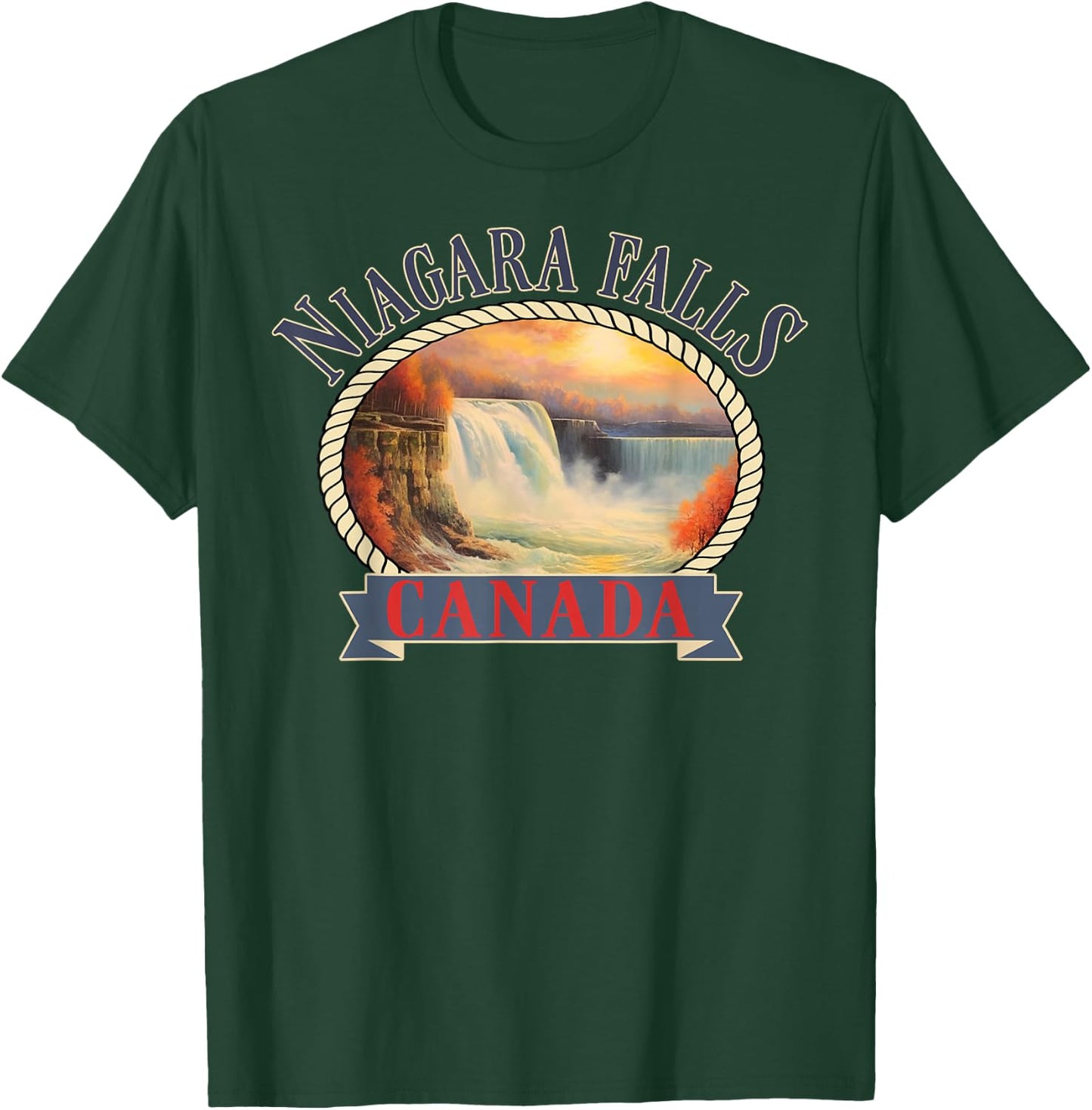 Niagara Falls Canada USA Nature river T-Shirt - T-Shirt | Forest