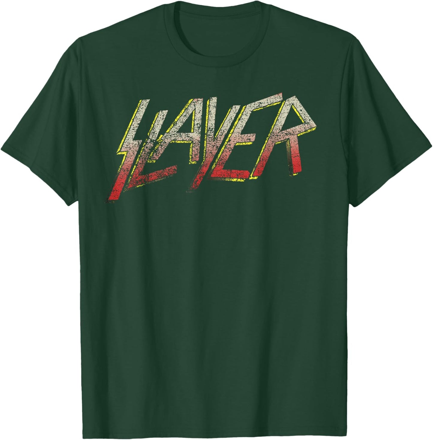 Slayer – Distressed Multicolor Logo T-Shirt - T-Shirt | Forest