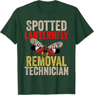 Spotted Lanternfly Trap and Insect Spray Design Lantern Fly T-Shirt - T-Shirt | Forest