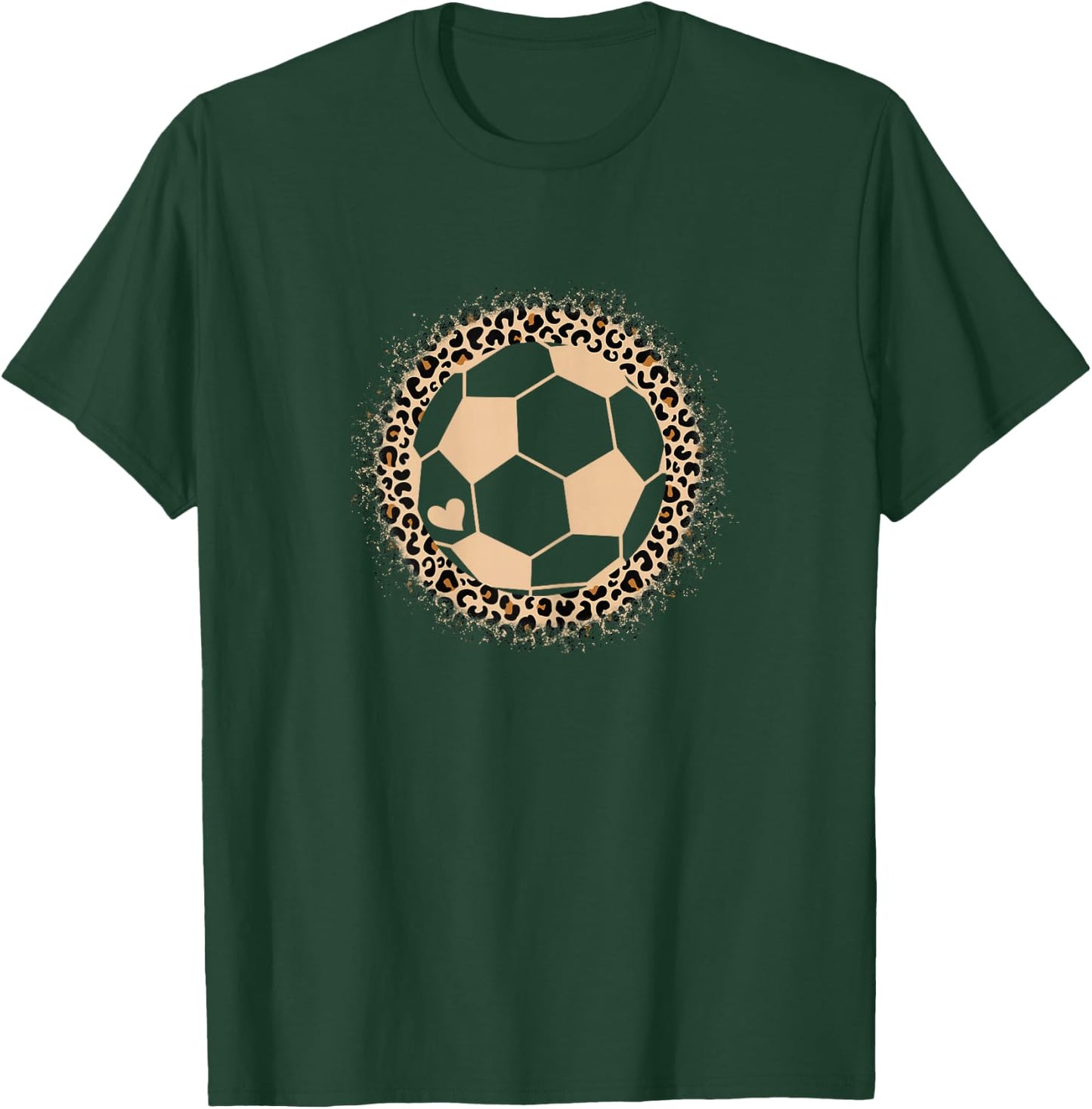 Cute Soccer Player Women Girls T-Shirt - T-Shirt | Forest