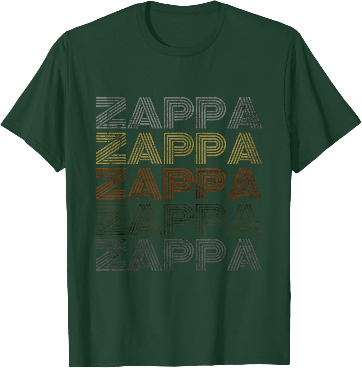 Love Heart Zappa Grunge Retro Vintage Style Black Zappa T-Shirt - T-Shirt | Forest
