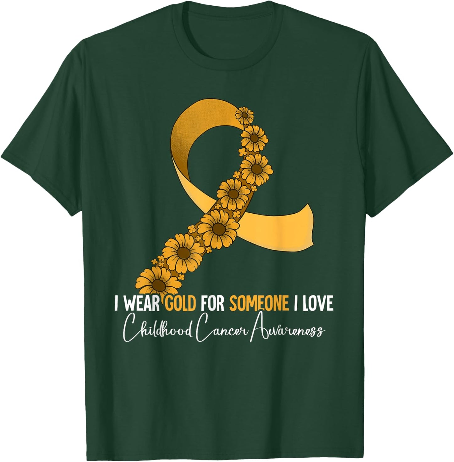 Childhood Cancer Awareness T-Shirt - T-Shirt | Forest