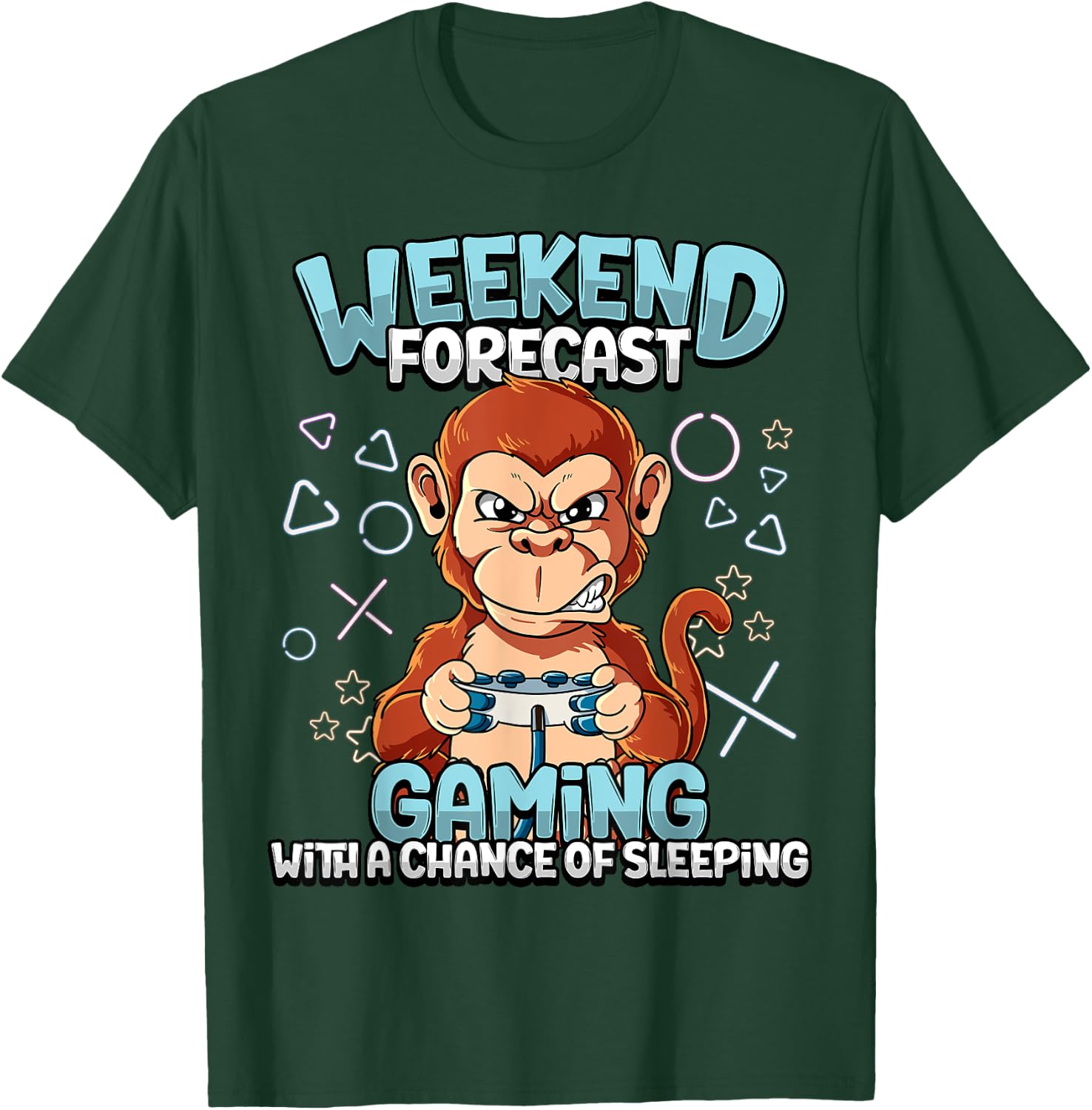 Weekend Forecast Gaming T-Shirt - T-Shirt | Forest