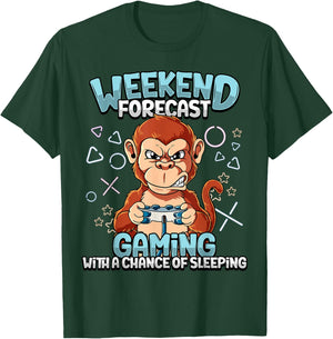 Weekend Forecast Gaming T-Shirt - T-Shirt | Forest