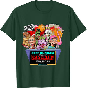 Jeff Dunham Madison, WI (2023) T-Shirt - T-Shirt | Forest