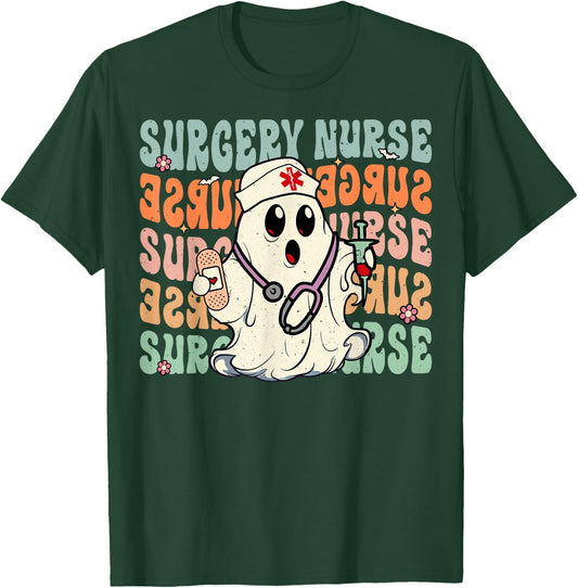 Groovy Surgery nurse Funny Halloween Costume Nurse T-Shirt - T-Shirt | Forest
