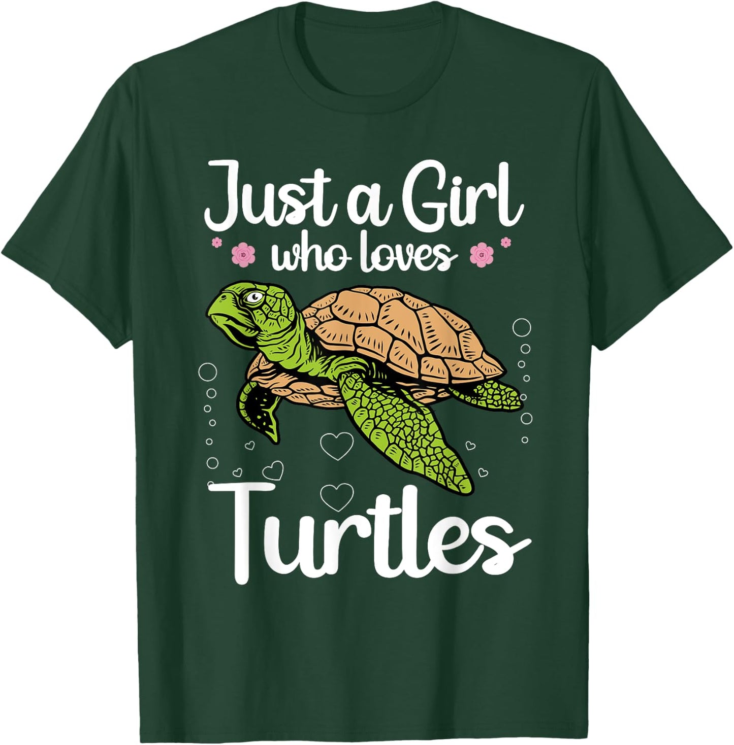 Funny Sea Turtle Girls Turtle Lover Ocean Turtles T-Shirt - T-Shirt | Forest
