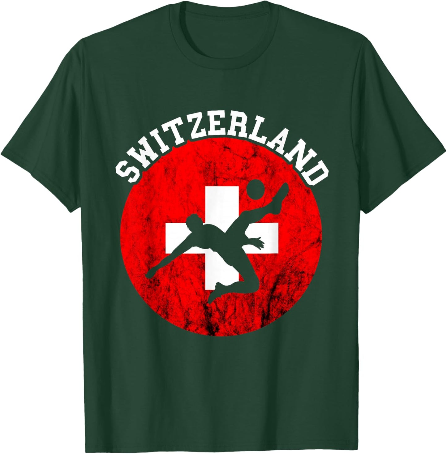 Switzerland Swiss Soccer Team Swiss Pride Schweiz Swiss Flag T-Shirt - T-Shirt | Forest
