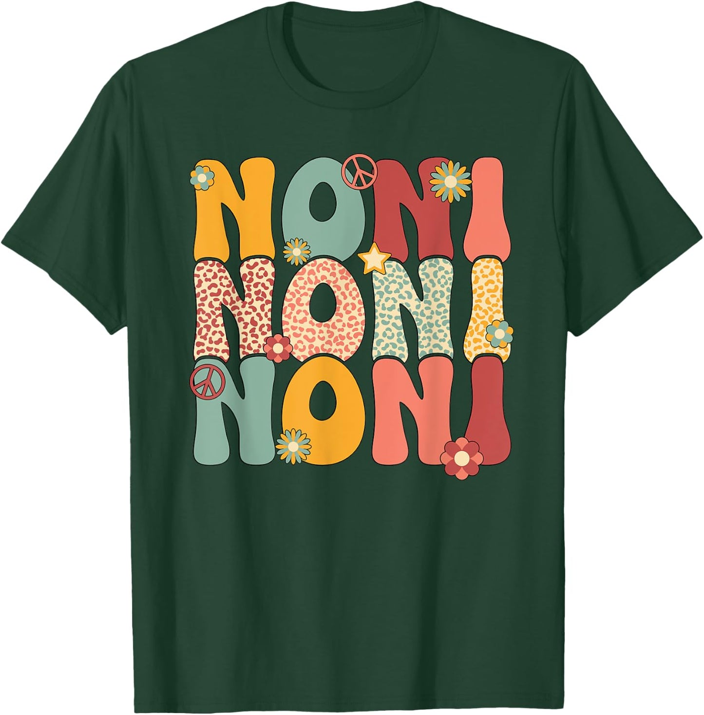 Noni Grandma Groovy Noni Grandmother T-Shirt - T-Shirt | Forest