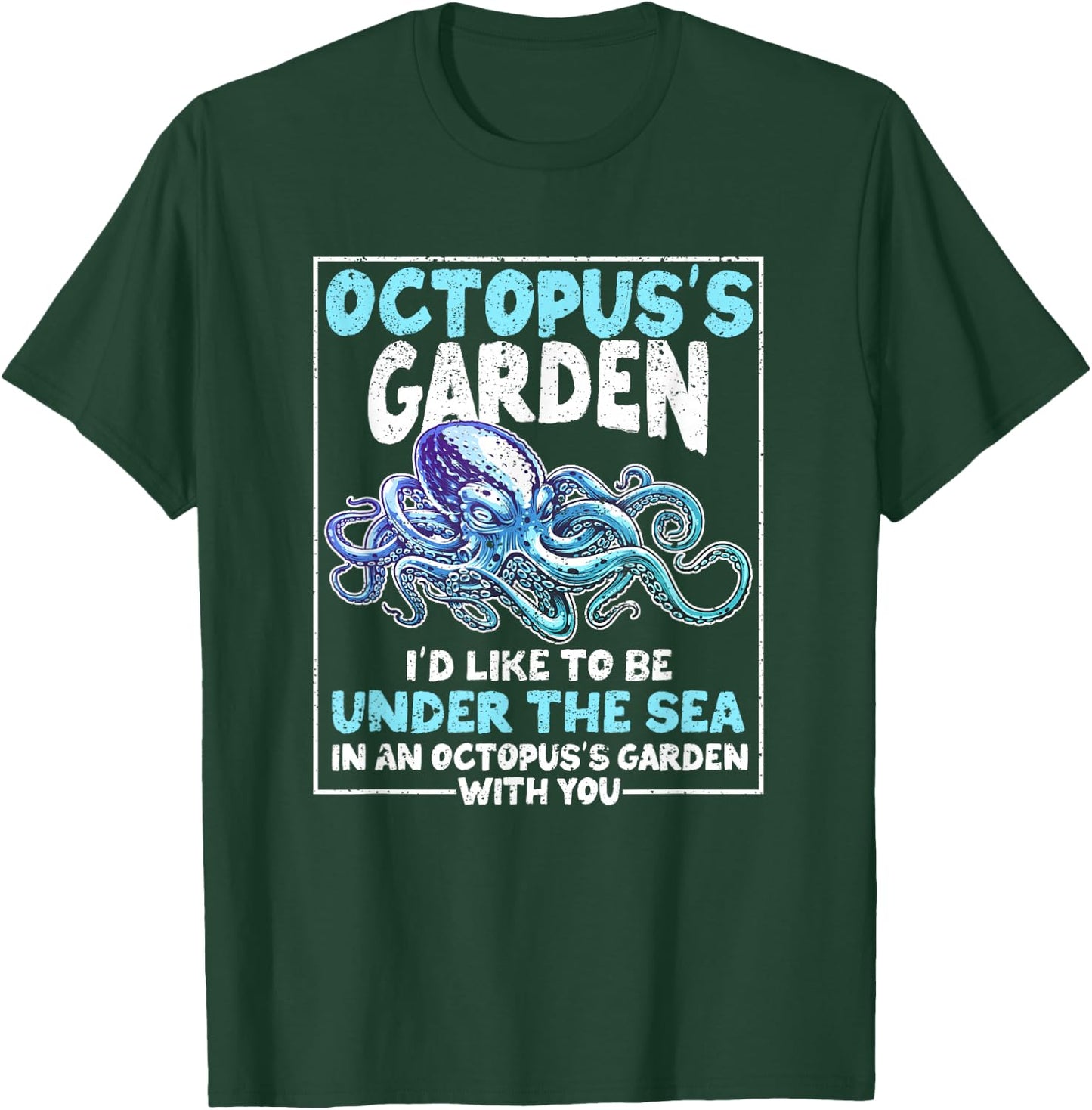 Octopus's Garden Funny Gardening Kraken Octo Lover Octopus T-Shirt - T-Shirt | Forest