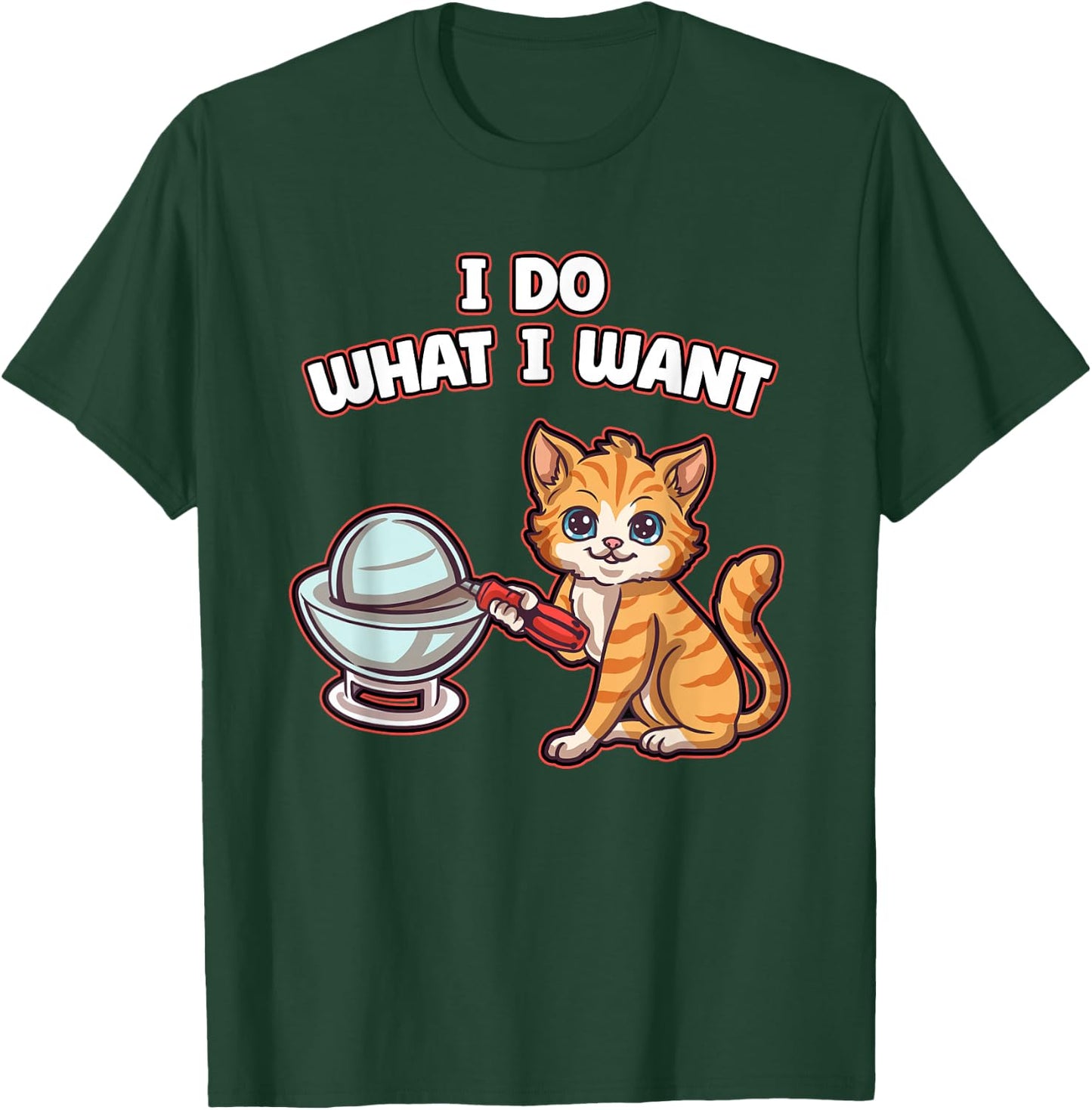 Nerrrdy Cat Demon Core Nuclear Men Women Kids Funny Science T-Shirt - T-Shirt | Forest