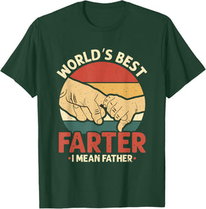 Vintage World's Best Farter I Mean Father T-Shirt - T-Shirt | Forest