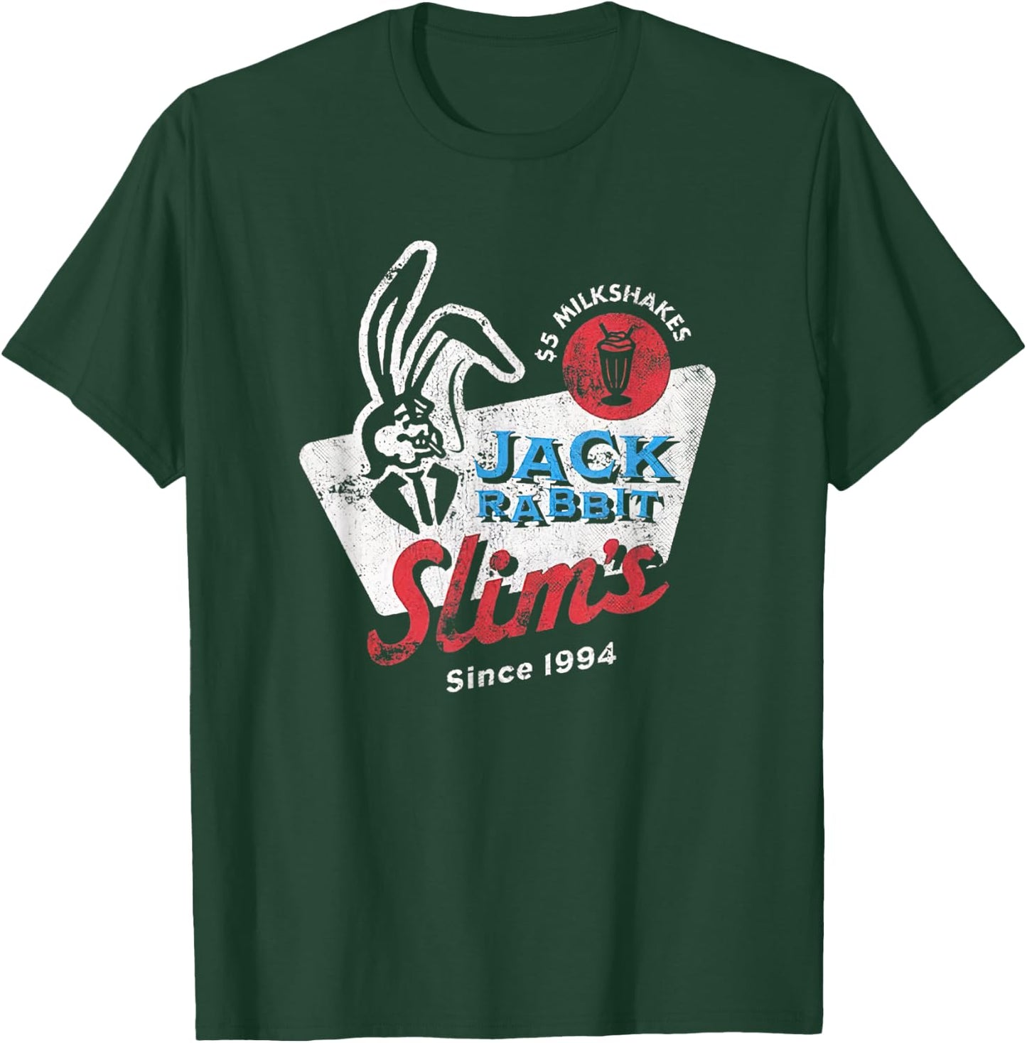 Rabbit Jack Slim's Pulp Milkshake Restaurant Retro Vintage T-Shirt - T-Shirt | Forest