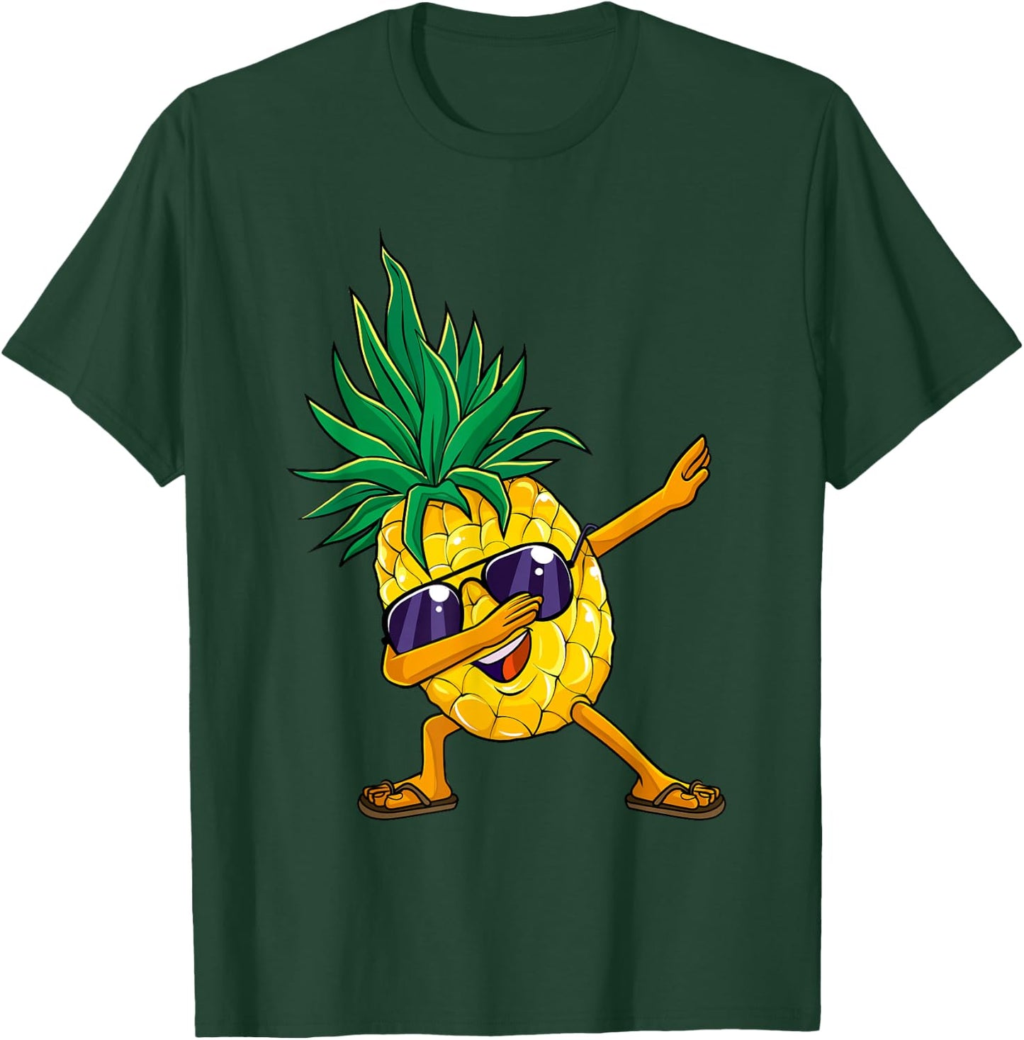 Dabbing Pineapple Hawaii Dab Dance Hawaiian Kids T-Shirt - T-Shirt | Forest