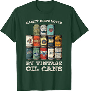 Vintage Oil Can Petroliana Classic Auto Repair T-Shirt - T-Shirt | Forest