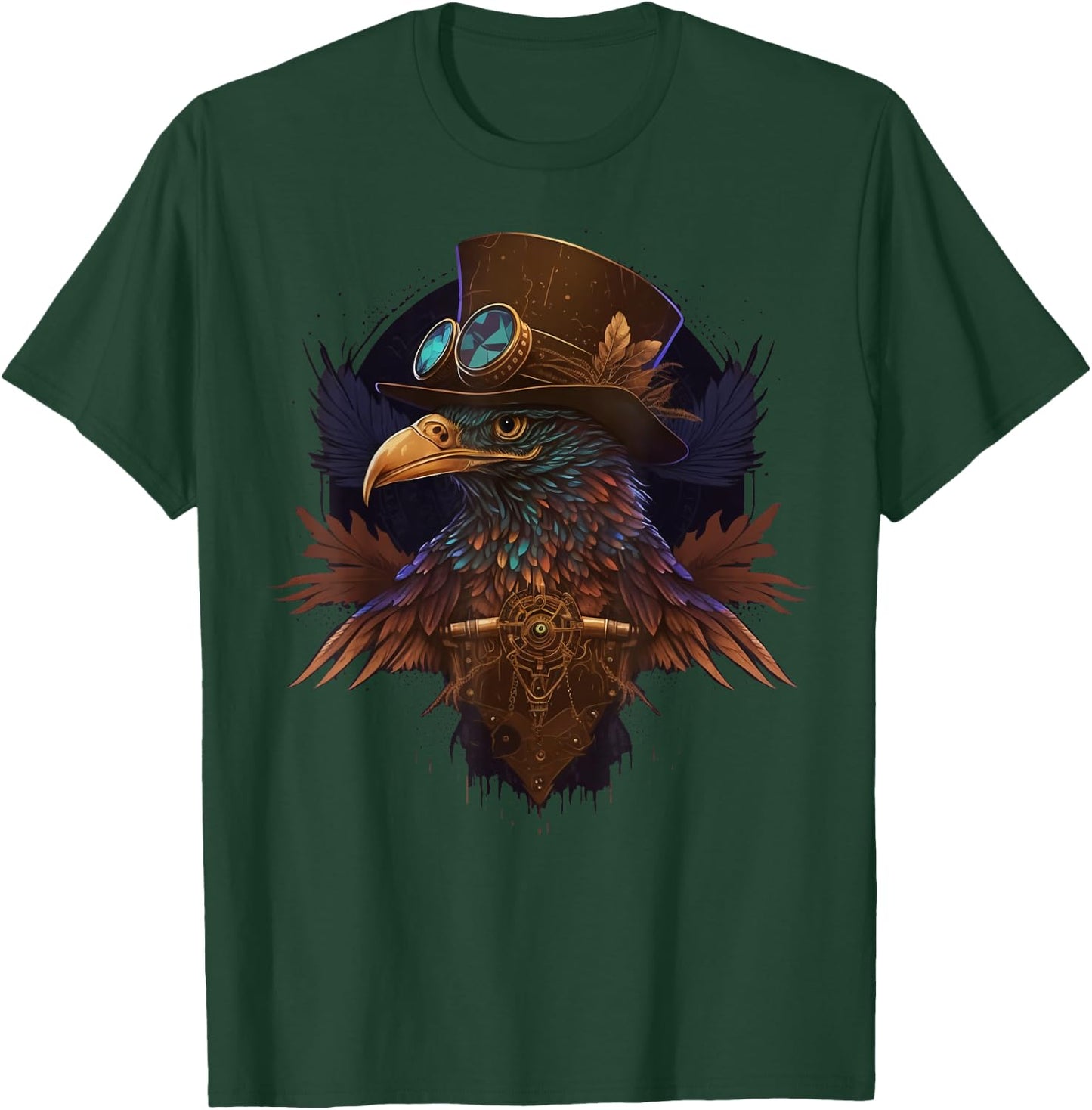 Steampunk Eagle T-Shirt - T-Shirt | Forest