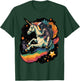 Cool Astronaut Spaceman Riding A Rainbow Unicorn In Space T-Shirt - T-Shirt | Forest