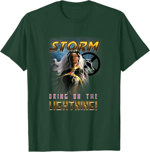 Marvel X-Men Storm Bring On The Lightning Retro Shot T-Shirt - T-Shirt | Forest