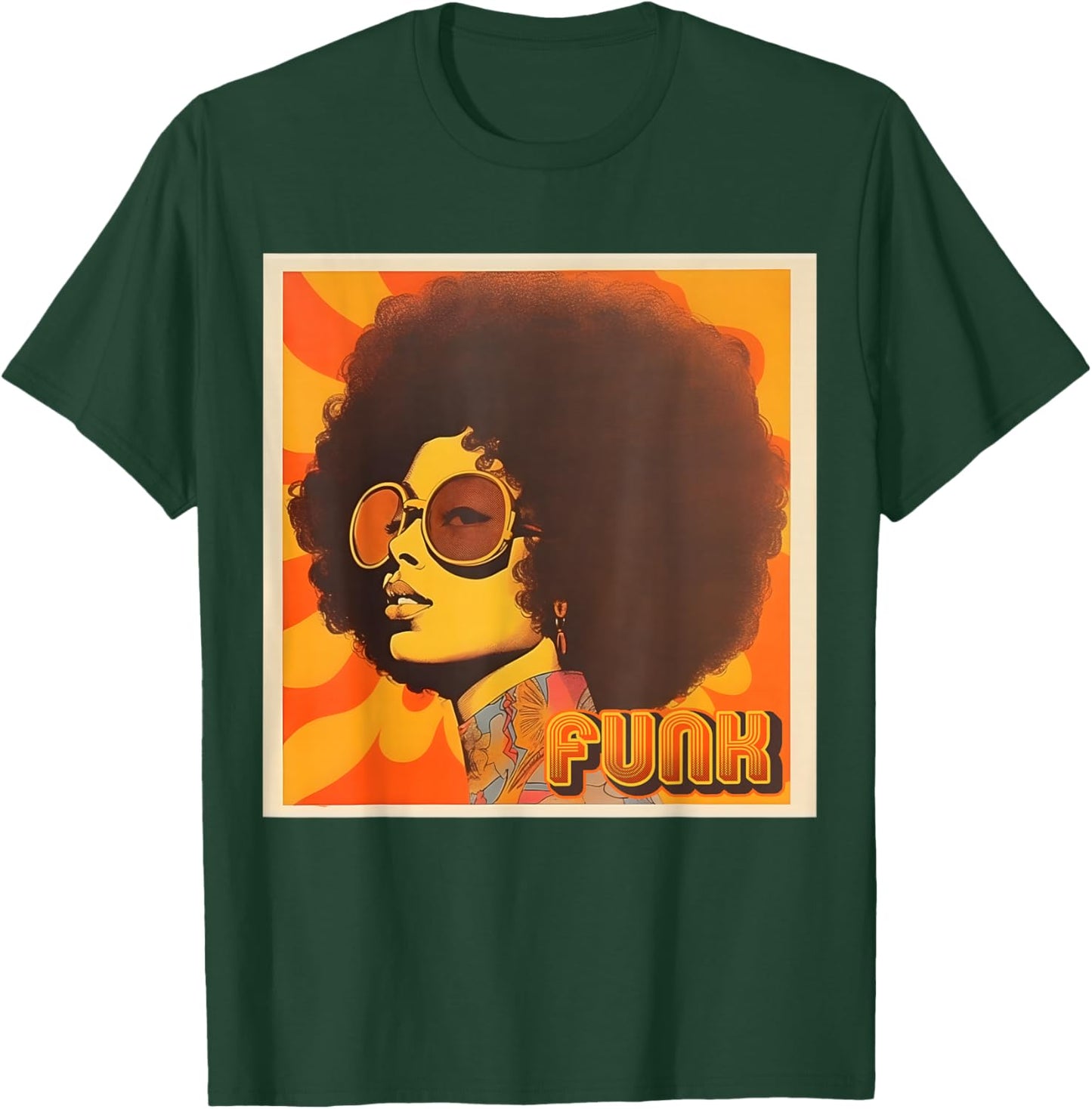 That Retro 70s Funk Queen T-Shirt - T-Shirt | Forest