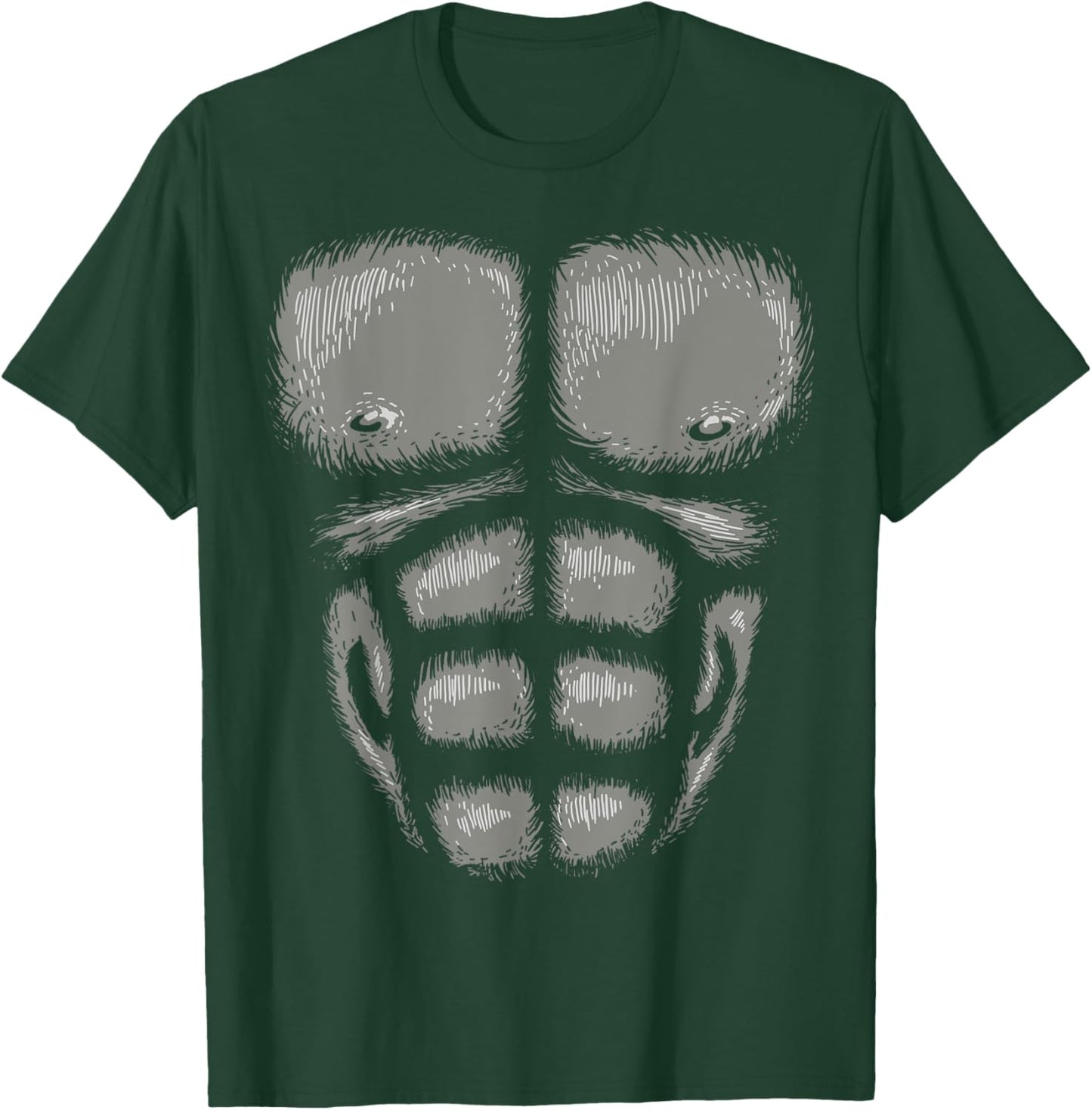 Gorilla Chest Muscles Shirt Halloween Costume Monkey Suit T-Shirt - T-Shirt | Forest