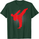 Taekwondo Kick Karate Boys Girls Martial Arts Vintage Dobak T-Shirt - T-Shirt | Forest