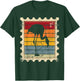 Postage Stamp with a Sunset Flamingo T-Shirt - T-Shirt | Forest